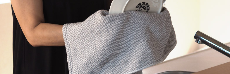 吸水性抜群のキッチンクロス