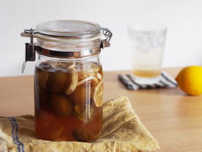 青梅ジンジャーレモンシロップ