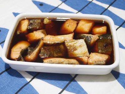 鮭の焼き漬け