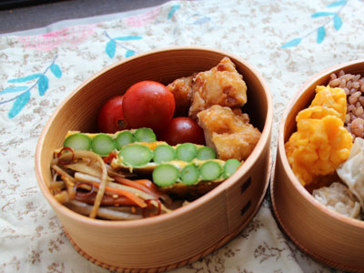 アスパラガスのピカタ