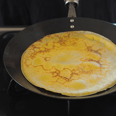 裏面はさっと焼く程度でOK。