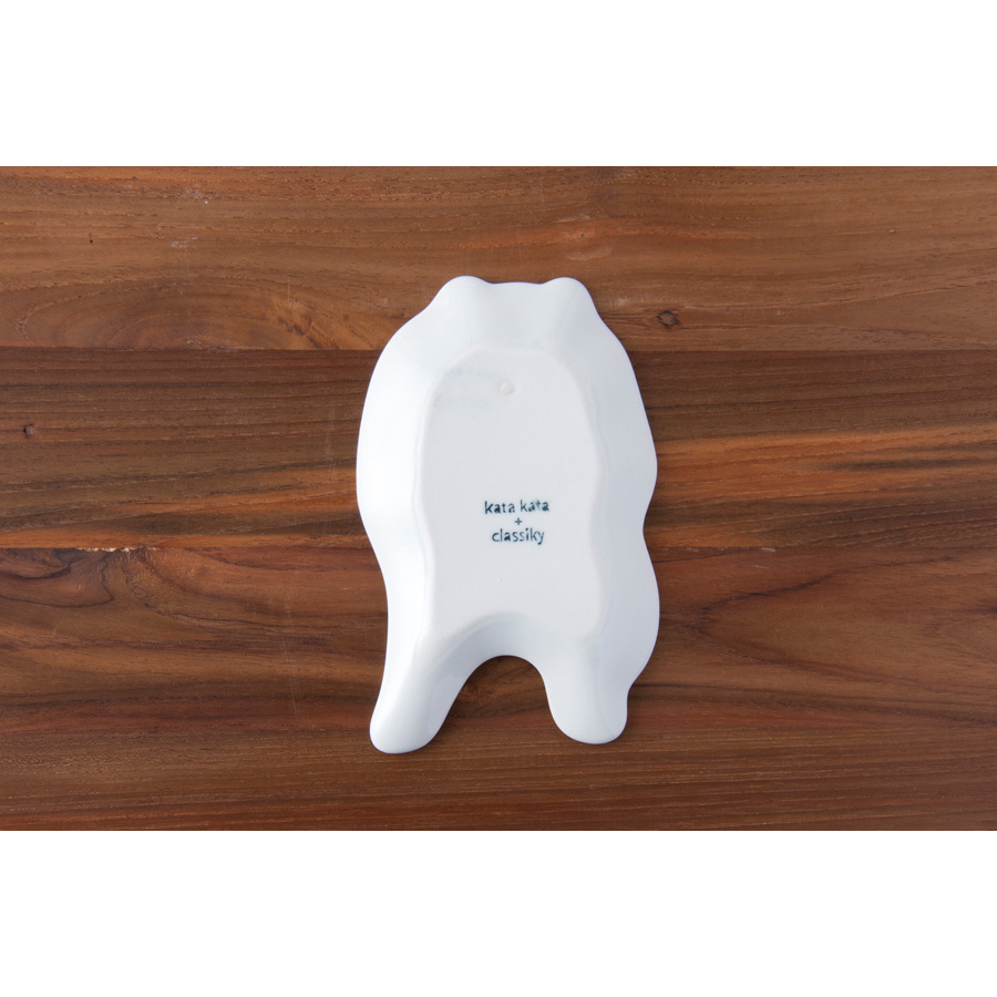 倉敷意匠　kata　kata　印判手中皿　クマ