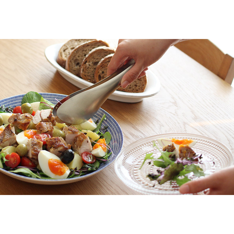 柳宗理　キッチンツール　ステンレストング　穴なし　/　Sori　Yanagi