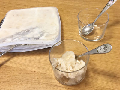 簡単!スタッシャーでバナナミルクアイス