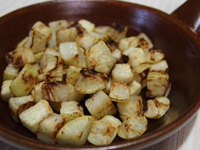 太陽が調味料!干し大根のサイコロステーキ