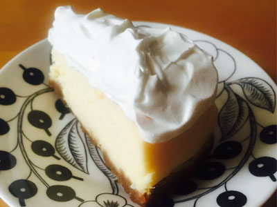 水切りヨーグルトのチーズケーキ