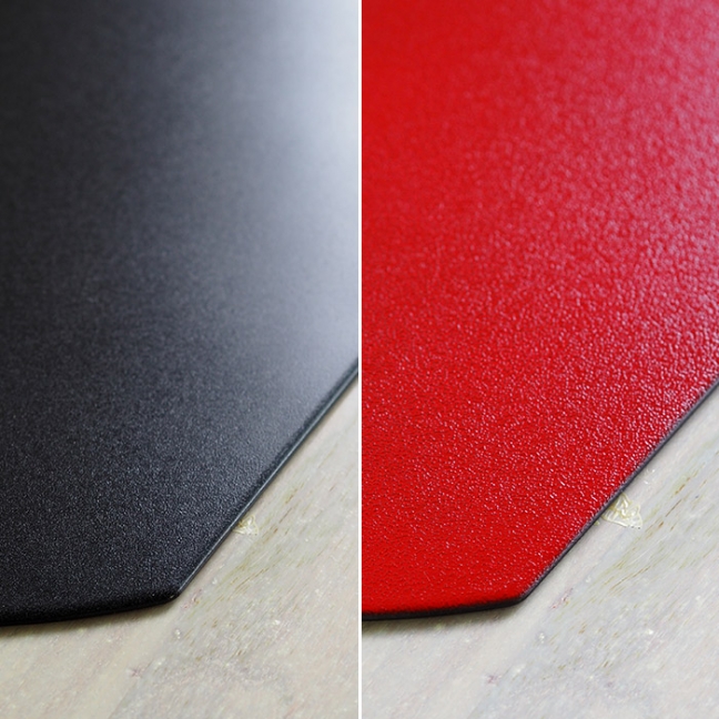 【プロキッチンオリジナル】【単品】半月盆　両面　黒×赤　/　PROKITCHEN