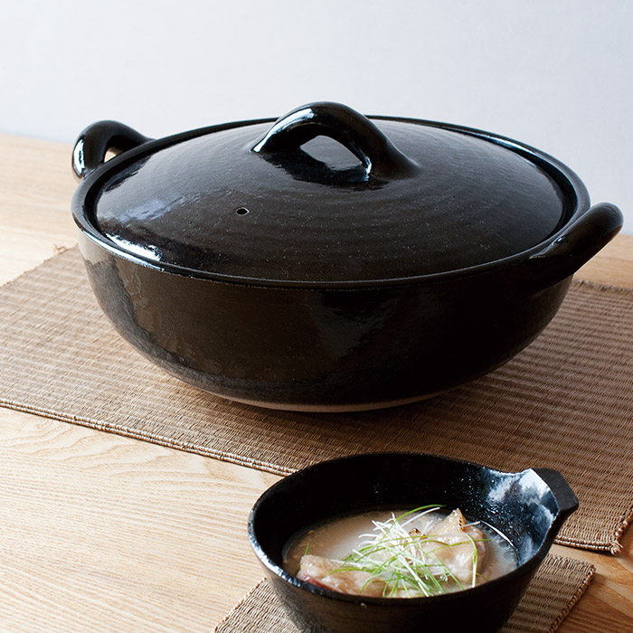 フォースマーケット　アグラ鍋　9号　天目（黒）　/　4th-market