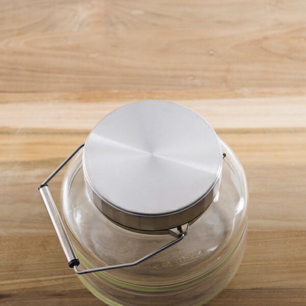 アデリアグラス　メタルキャップコンテナー　2L　/　ADERIA　GLASS　Metal　Cap　Container