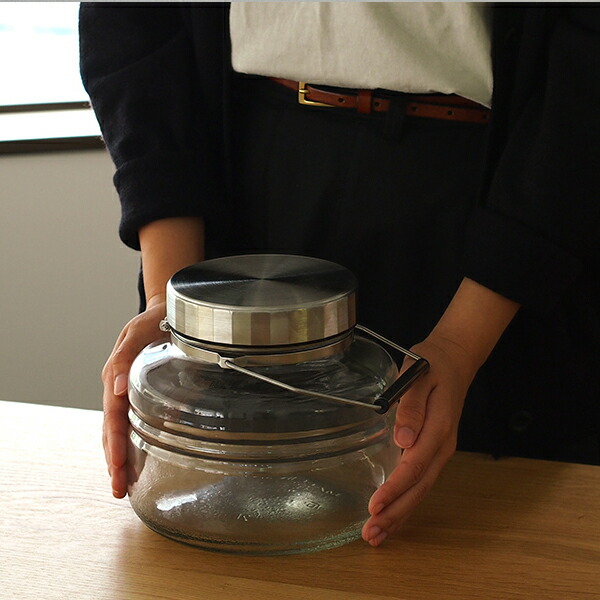 アデリアグラス　メタルキャップコンテナー　2L　/　ADERIA　GLASS　Metal　Cap　Container