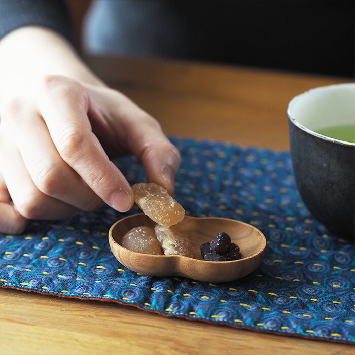四十沢木材工芸　KITO　豆皿　ふたば