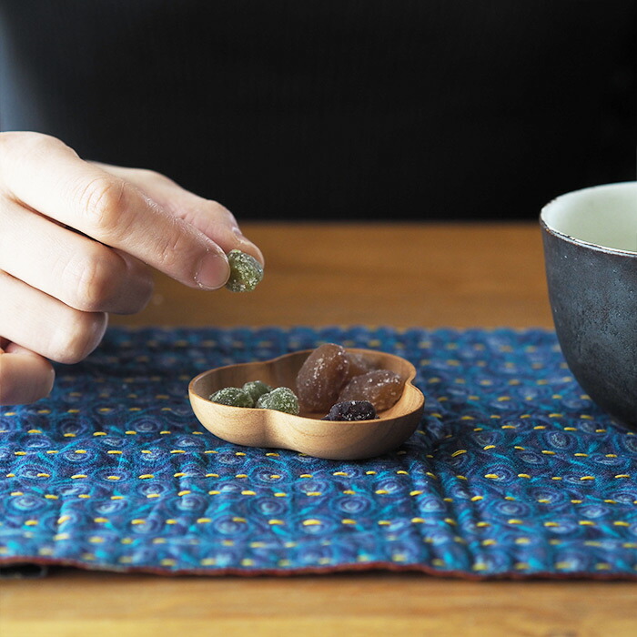 四十沢木材工芸　KITO　豆皿　みつば