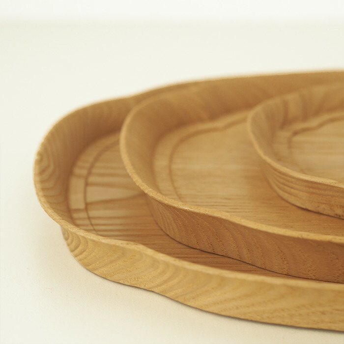 四十沢木材工芸　KITO　長木瓜盆　小