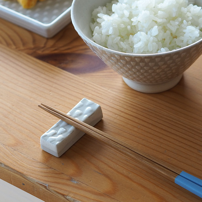 オリメ　P鹿の子　はしおき　ホワイト　/　ORIME