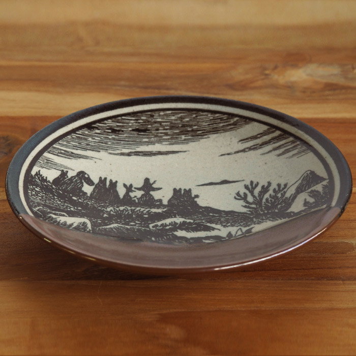 ムーミン×アマブロ　益子焼　-GLAZE-　柿釉　/　MOOMIN×amabro　※