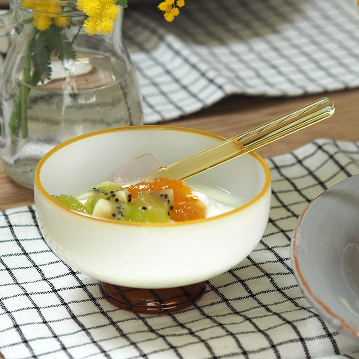 アマブロ　SNOW　BOWL　ホワイト×アンバーリム　/　amabro