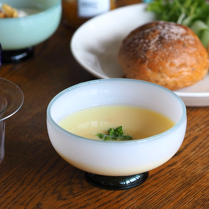 アマブロ　SNOW　BOWL　ホワイト×グリーンリム　/　amabro