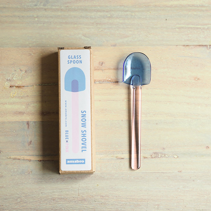 アマブロ　SNOW　SHOVEL　ブルー×ピンク　/　amabro