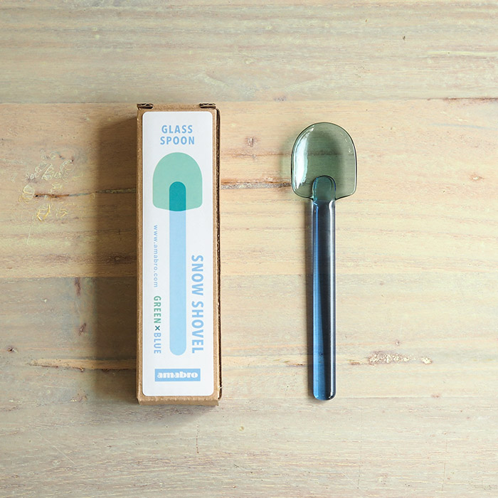 アマブロ　SNOW　SHOVEL　グリーン×ブルー　/　amabro