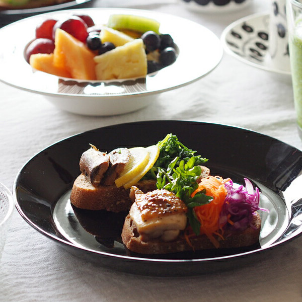 【取扱終了0620】イッタラ　ティーマ　プレート　21cm　ブラック　/　iittala　TEEMA　※