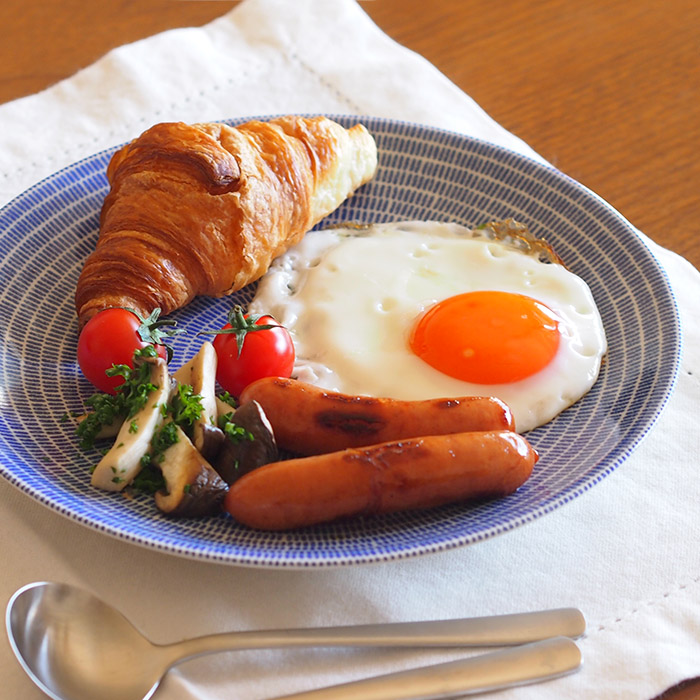 アラビア　24h　アベック　プレート　20cm　ブルー　/　ARABIA　24h　Avec