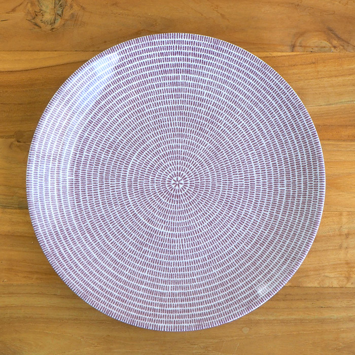 アラビア　24h　アベック　プレート　26cm　パープル　/　ARABIA　24h　Avec