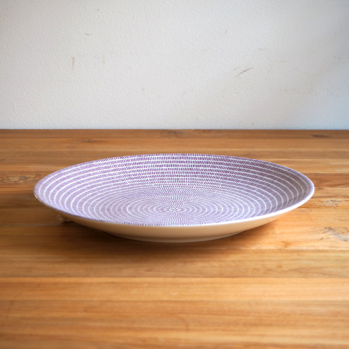 アラビア　24h　アベック　プレート　26cm　パープル　/　ARABIA　24h　Avec