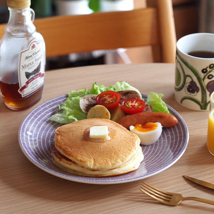 アラビア　24h　アベック　プレート　20cm　パープル　/　ARABIA　24h　Avec