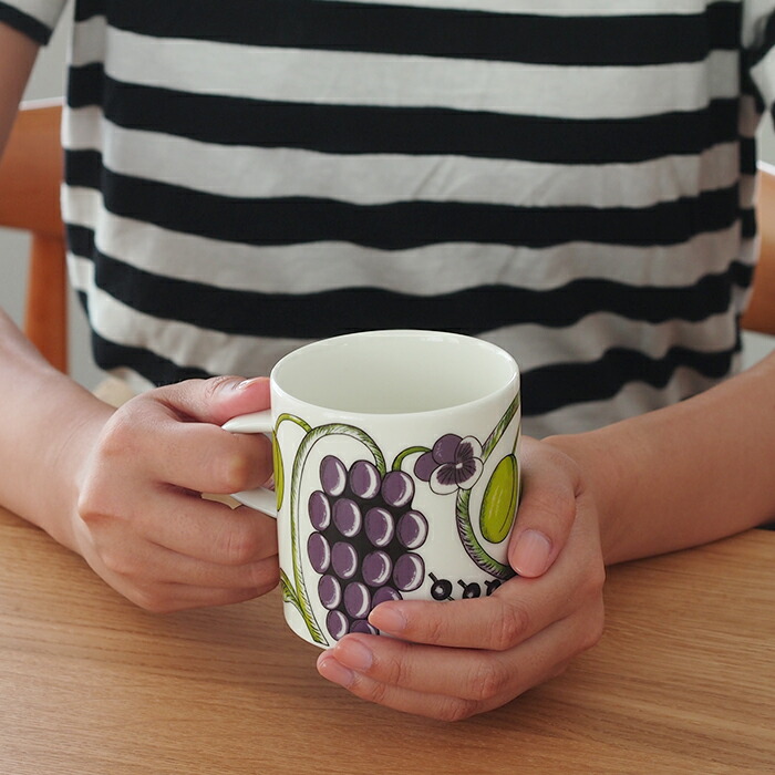 アラビア　パープル　パラティッシ　マグ　240ml　/　ARABIA　Paratiisi　※