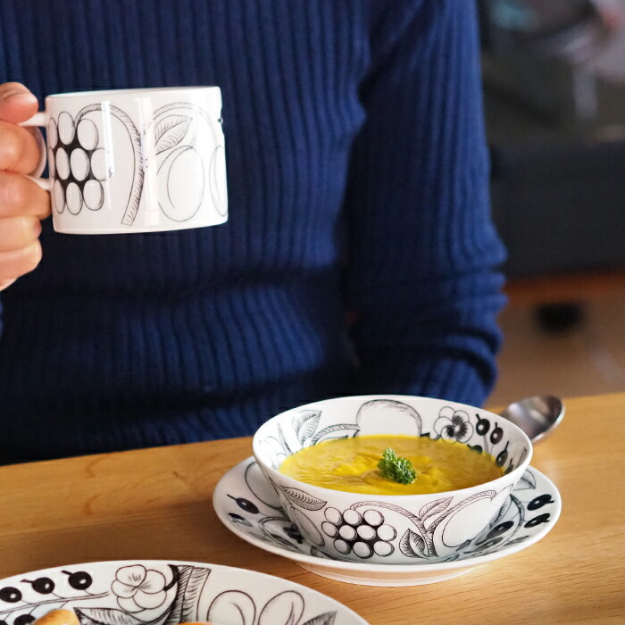 アラビア　ブラック　パラティッシ　ボウル　13cm　/　ARABIA　Paratiisi