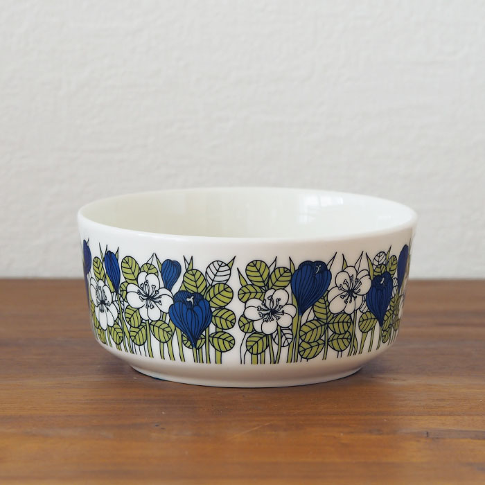 アラビア　クロッカス　ボウル　13cm　グリーン　/　ARABIA　Krokus