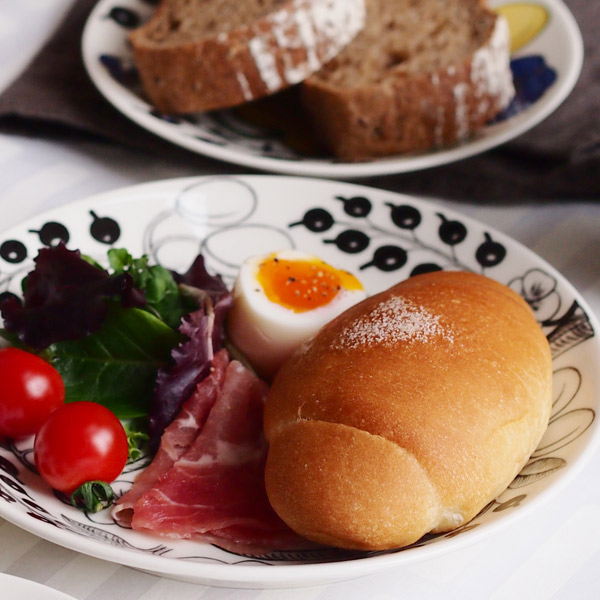 アラビア　ブラック　パラティッシ　プレート　21cm　/　ARABIA　Paratiisi