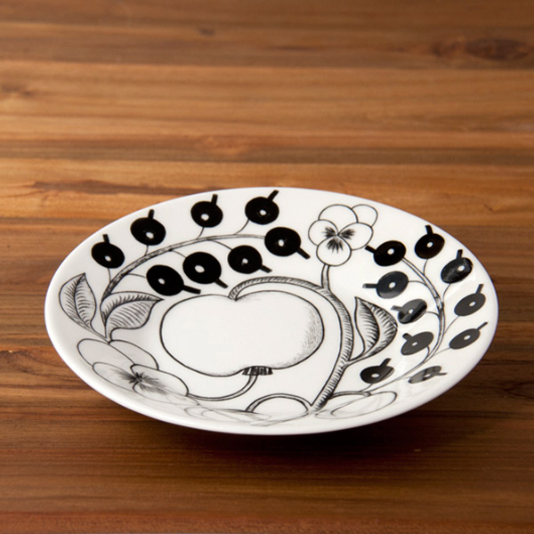 アラビア　ブラック　パラティッシ　プレート　16.5cm　/　ARABIA　Paratiisi　※