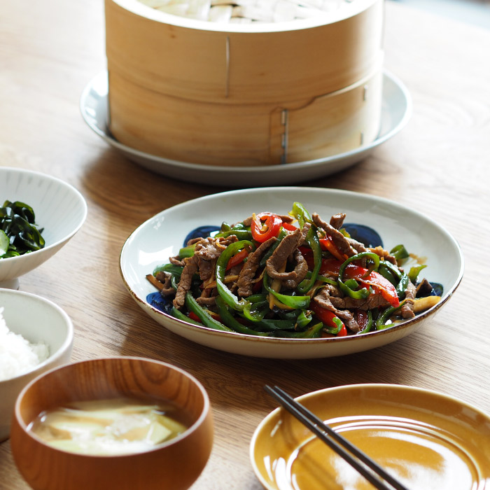 BARBAR　いろは　大皿　丸文