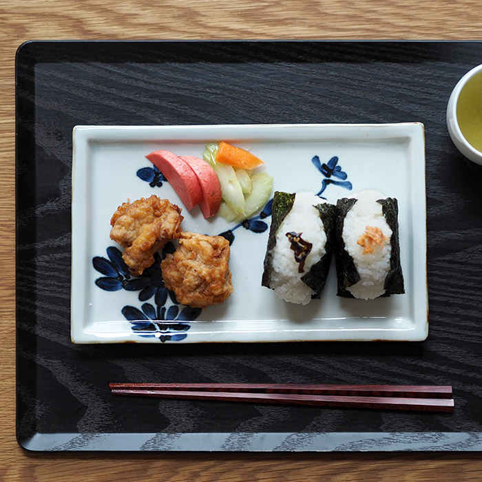 BARBAR　いろは　長角皿　菊文