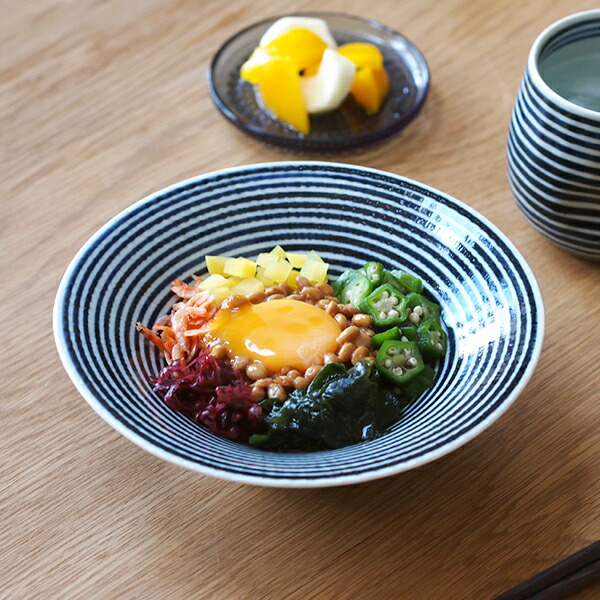 BARBAR　藍駒　三つ足中鉢