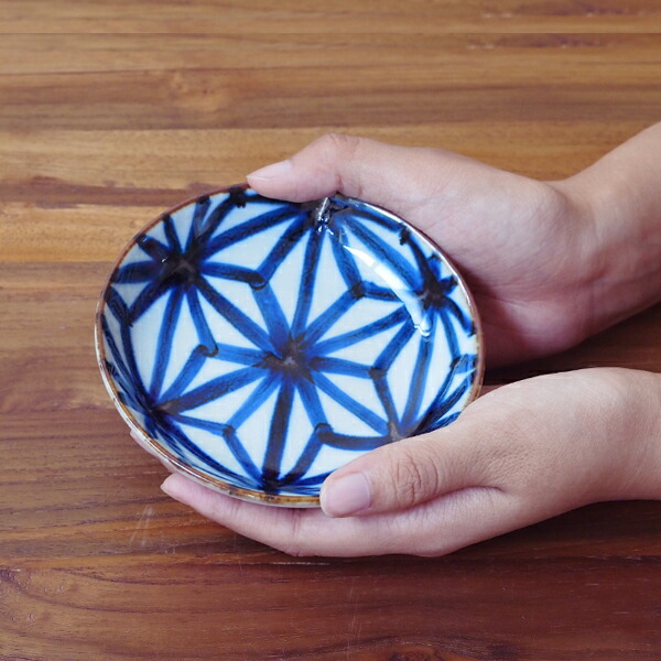 BARBAR　いろは　小皿　麻の葉文