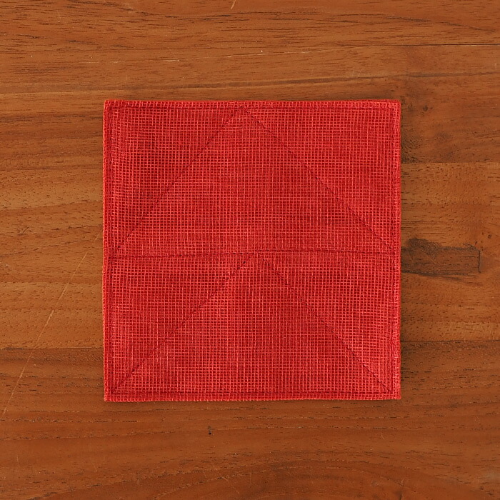 BAN INOUE　かやコースター　くれない