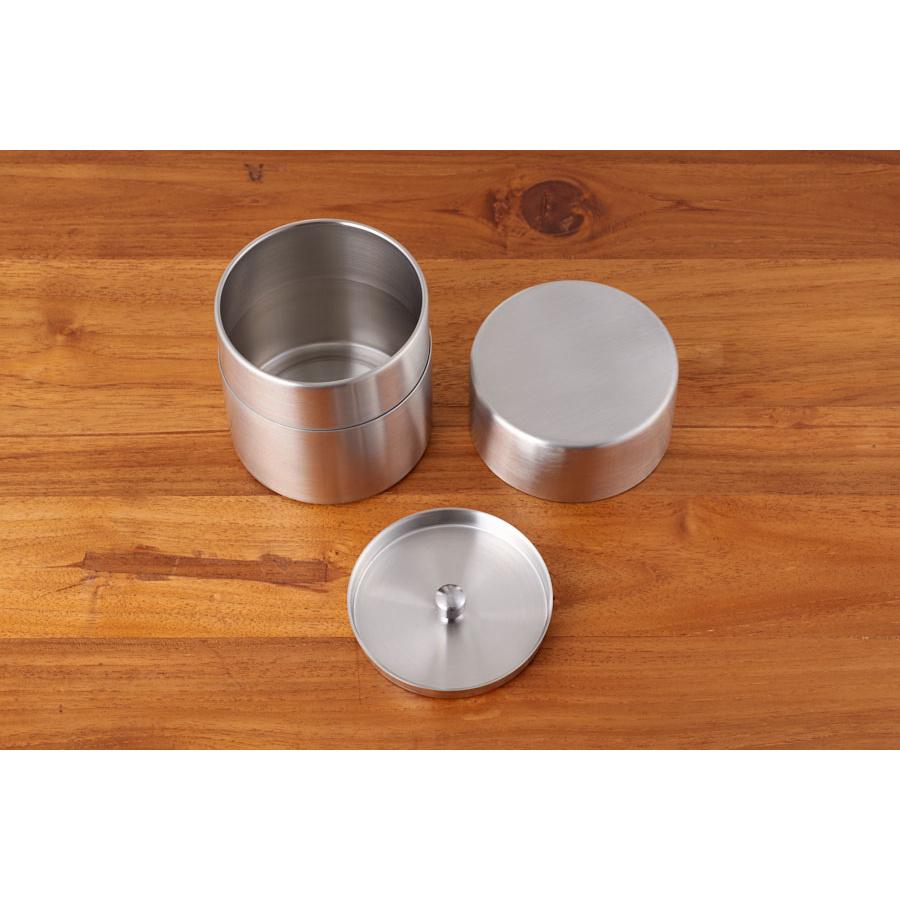 ブランシェ・アソシエ　オリエンタルモダン　茶筒　ワイド　350cc　H9.5cm　/　BLANCHE　ASSOCIES　OM