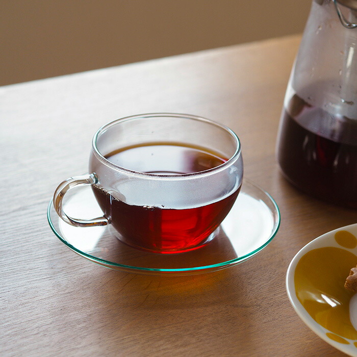 ■ボヘミアクリスタル　エヴァ　ティーカップ＆ソーサー　250ml　/　BOHEMIA　Cristal