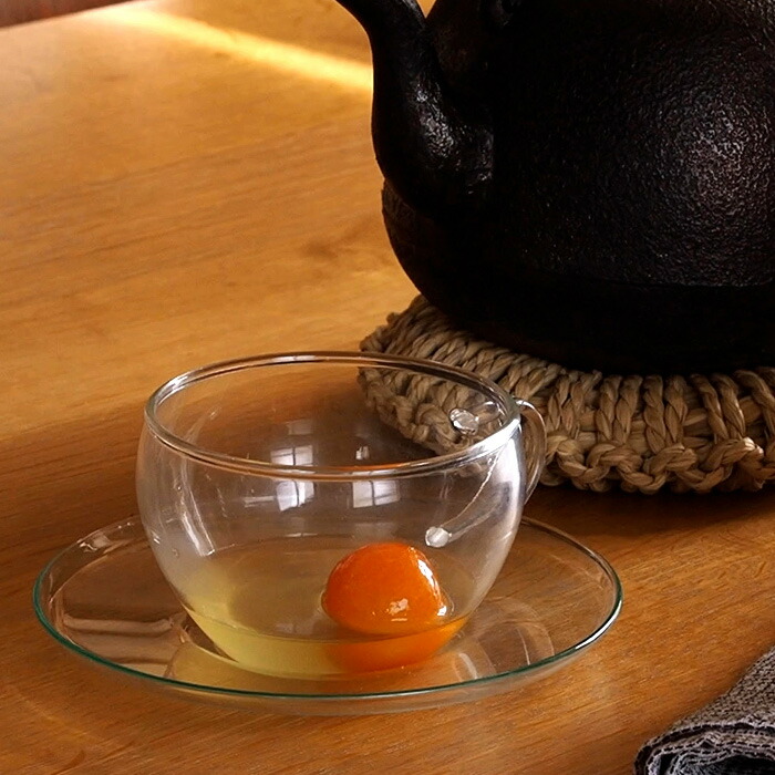 ■ボヘミアクリスタル　エヴァ　ティーカップ＆ソーサー　250ml　/　BOHEMIA　Cristal