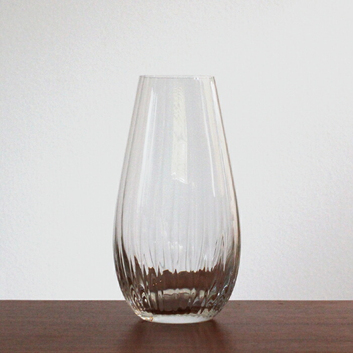 【取扱終了0312】ボヘミアクリスタル　ウォーターフォール　フラワーベース　245mm　/　BOHEMIA　Cristal　※