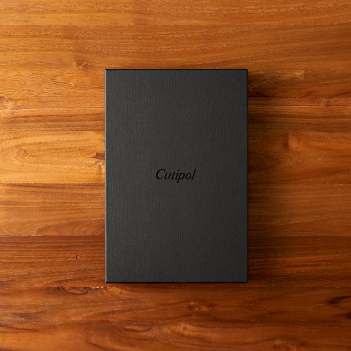 【正規品】クチポール　ゴア・ブラック　シルバー　ディナーセット　3PCS　（箱入り）　/　Cutipol　GOA