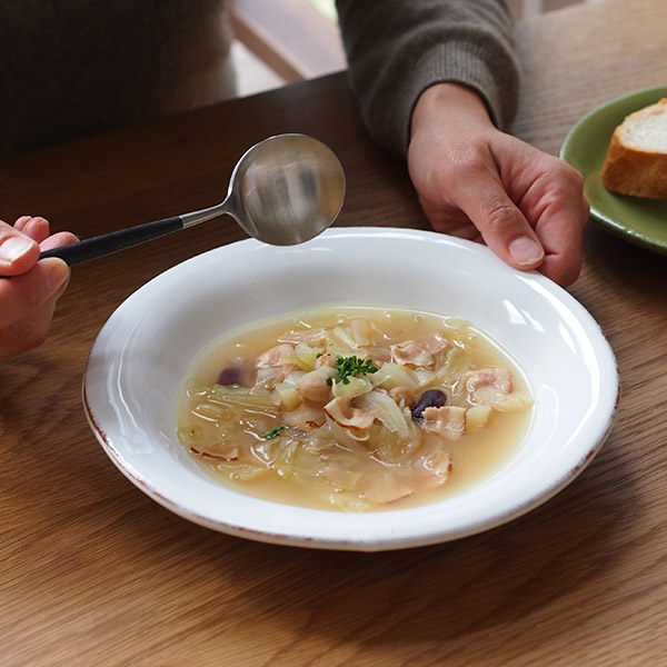 カサゲント　Campagna　スーププレート　22cm　ホワイト　/　CASAgent　bianco