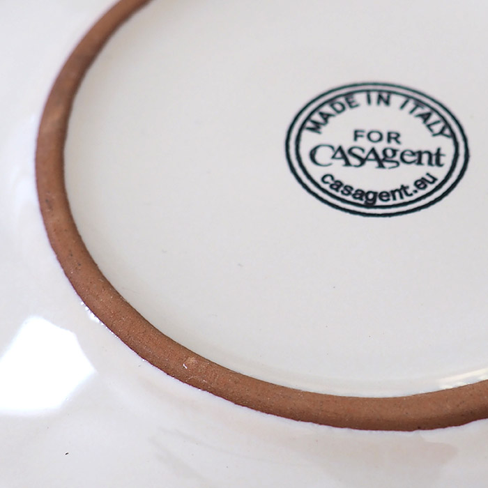 カサゲント　Campagna　パスタプレート　25cm　ホワイト　/　CASAgent　bianco
