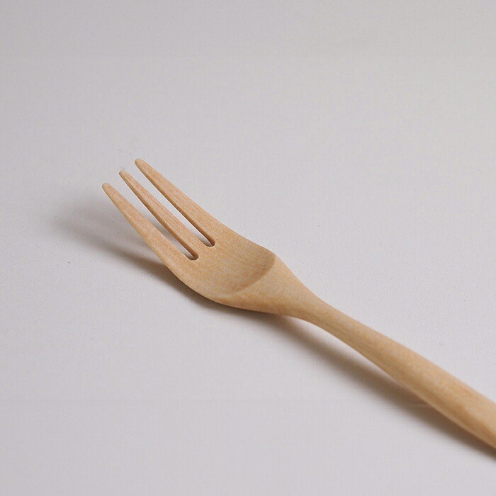 クラフト工房・木奏　木のカトラリー　ケーキフォーク
