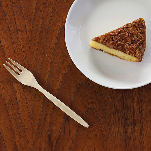 クラフト工房・木奏　木のカトラリー　ケーキフォーク