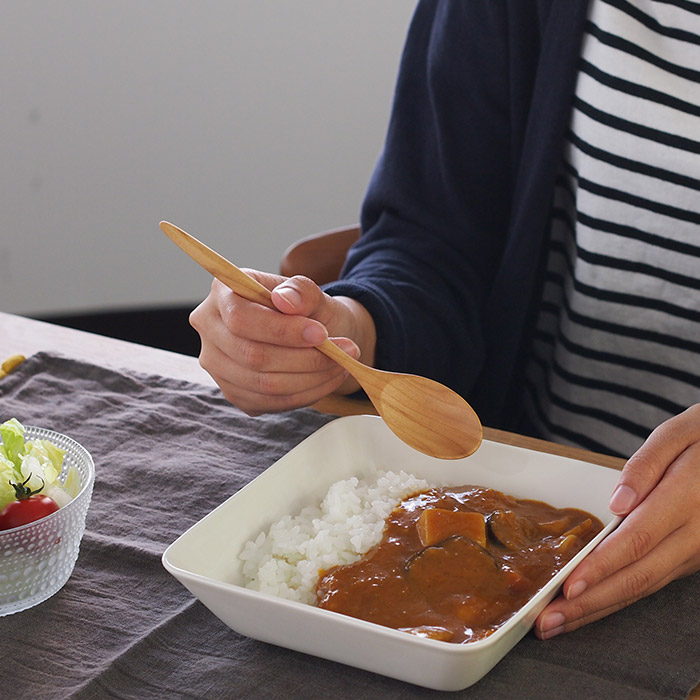 クラフト工房・木奏　木のカトラリー　カレースプーン　小