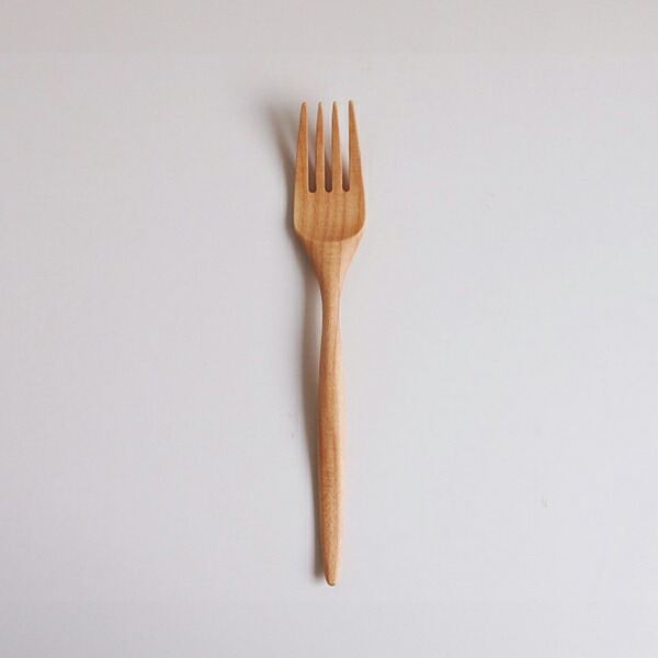 クラフト工房・木奏　木のカトラリー　パスタフォーク　小