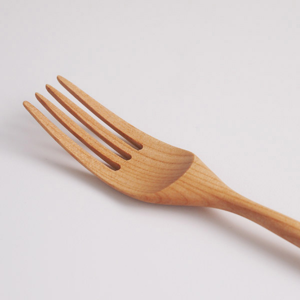 クラフト工房・木奏　木のカトラリー　パスタフォーク